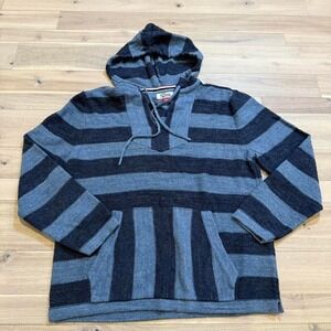 Tommy Hilfiger deiem Sz XS Navy and grey striped hoodie with a relaxed fit
